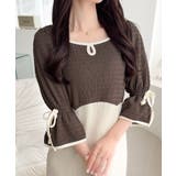 【mily bilet】さりげないスリットにきゅん♪袖リボン付き配色パイピング異… | Classical Elf  | 詳細画像15 