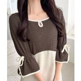 【mily bilet】さりげないスリットにきゅん♪袖リボン付き配色パイピング異… | Classical Elf  | 詳細画像20 