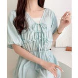 【mily bilet】1枚で華やぐ♪揺れ感シアーフリルリボンプリーツロングワン… | Classical Elf  | 詳細画像38 