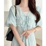 【mily bilet】1枚で華やぐ♪揺れ感シアーフリルリボンプリーツロングワン… | Classical Elf  | 詳細画像43 