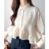 アイボリー | 【mily bilet】甘さはやさしく、印象は品よく。旬顔を叶える裾フリルブラウ… | Classical Elf