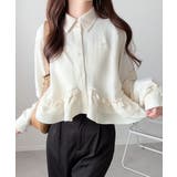 【mily bilet】甘さはやさしく、印象は品よく。旬顔を叶える裾フリルブラウ… | Classical Elf | 詳細画像4