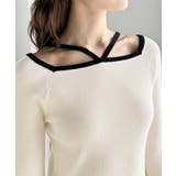 大人に色っぽく。2wayクロスストラップ袖フレアリブニット | Classical Elf | 詳細画像15