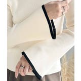 大人に色っぽく。2wayクロスストラップ袖フレアリブニット | Classical Elf | 詳細画像16