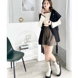 大人に色っぽく。2wayクロスストラップ袖フレアリブニット | Classical Elf | 詳細画像3