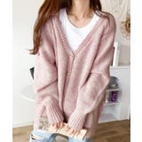 淡色にきゅんきゅん。バッククロスメランジVネックニットカーディガン | Classical Elf | 詳細画像9