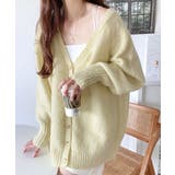 淡色にきゅんきゅん。バッククロスメランジVネックニットカーディガン | Classical Elf | 詳細画像11