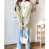 淡色にきゅんきゅん。バッククロスメランジVネックニットカーディガン | Classical Elf | 詳細画像12