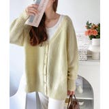 淡色にきゅんきゅん。バッククロスメランジVネックニットカーディガン | Classical Elf | 詳細画像14