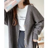 淡色にきゅんきゅん。バッククロスメランジVネックニットカーディガン | Classical Elf | 詳細画像16