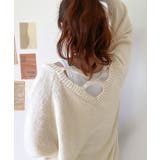 淡色にきゅんきゅん。バッククロスメランジVネックニットカーディガン | Classical Elf | 詳細画像19