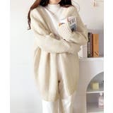 淡色にきゅんきゅん。バッククロスメランジVネックニットカーディガン | Classical Elf | 詳細画像22