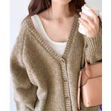 淡色にきゅんきゅん。バッククロスメランジVネックニットカーディガン | Classical Elf | 詳細画像26