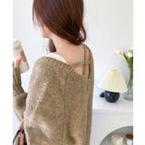 淡色にきゅんきゅん。バッククロスメランジVネックニットカーディガン | Classical Elf | 詳細画像28