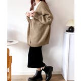 淡色にきゅんきゅん。バッククロスメランジVネックニットカーディガン | Classical Elf | 詳細画像31