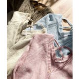 淡色にきゅんきゅん。バッククロスメランジVネックニットカーディガン | Classical Elf | 詳細画像34