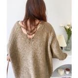 淡色にきゅんきゅん。バッククロスメランジVネックニットカーディガン | Classical Elf | 詳細画像3