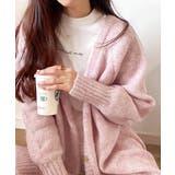 淡色にきゅんきゅん。バッククロスメランジVネックニットカーディガン | Classical Elf | 詳細画像6