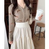 【mily bilet】程よい甘さで大人フェミニン。リボン使いVネックカーディガ… | Classical Elf | 詳細画像8