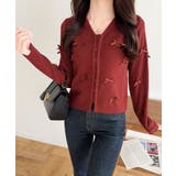 【mily bilet】程よい甘さで大人フェミニン。リボン使いVネックカーディガ… | Classical Elf | 詳細画像12