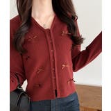 【mily bilet】程よい甘さで大人フェミニン。リボン使いVネックカーディガ… | Classical Elf | 詳細画像13