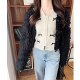 【mily bilet】程よい甘さで大人フェミニン。リボン使いVネックカーディガ… | Classical Elf | 詳細画像3