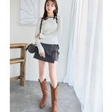 【mily bilet】春夏の新定番！くるみボタンアシンメトリーネックボーダーリ… | Classical Elf  | 詳細画像8 