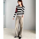 【mily bilet】春夏の新定番！くるみボタンアシンメトリーネックボーダーリ… | Classical Elf  | 詳細画像13 