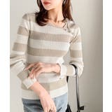 【mily bilet】春夏の新定番！くるみボタンアシンメトリーネックボーダーリ… | Classical Elf  | 詳細画像26 