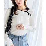 【mily bilet】春夏の新定番！くるみボタンアシンメトリーネックボーダーリ… | Classical Elf  | 詳細画像2 