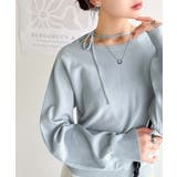 ブルー | 【mily bilet】レディライクなあざとニット。オフショル2WAYリボン紐付… | Classical Elf 