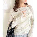 可愛さ倍増！ドロストリボンシアー長袖オフショルリブニット | Classical Elf  | 詳細画像8 