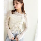 可愛さ倍増！ドロストリボンシアー長袖オフショルリブニット | Classical Elf  | 詳細画像9 
