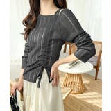 可愛さ倍増！ドロストリボンシアー長袖オフショルリブニット | Classical Elf  | 詳細画像13 