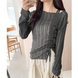 可愛さ倍増！ドロストリボンシアー長袖オフショルリブニット | Classical Elf  | 詳細画像14 