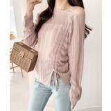 可愛さ倍増！ドロストリボンシアー長袖オフショルリブニット | Classical Elf  | 詳細画像23 