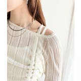 可愛さ倍増！ドロストリボンシアー長袖オフショルリブニット | Classical Elf  | 詳細画像24 
