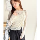 可愛さ倍増！ドロストリボンシアー長袖オフショルリブニット | Classical Elf  | 詳細画像2 