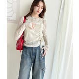 可愛さ倍増！ドロストリボンシアー長袖オフショルリブニット | Classical Elf  | 詳細画像6 