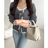 【mily bilet】ふわっとガーリー。透かし編みフェザー配色前後２WAYリボ… | Classical Elf  | 詳細画像18 