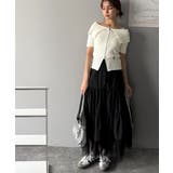 抜け感レディースタイル。ロゴ刺繍オフショル２WAYダブルジップケーブル柄サマーニ… | Classical Elf  | 詳細画像10 