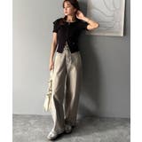 抜け感レディースタイル。ロゴ刺繍オフショル２WAYダブルジップケーブル柄サマーニ… | Classical Elf  | 詳細画像19 