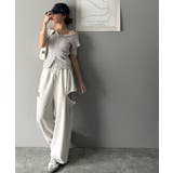 抜け感レディースタイル。ロゴ刺繍オフショル２WAYダブルジップケーブル柄サマーニ… | Classical Elf  | 詳細画像29 