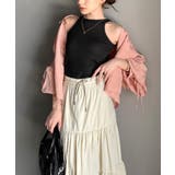 シンプルに1枚でも着られる♪カップ付きテレコリブアメスリタンクトップ | Classical Elf | 詳細画像28