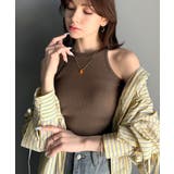 シンプルに1枚でも着られる♪カップ付きテレコリブアメスリタンクトップ | Classical Elf | 詳細画像51