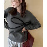 【mily bilet】ゆるっと可愛げ、ふわっと存在感。リボンフェザーコード刺繍… | Classical Elf  | 詳細画像6 