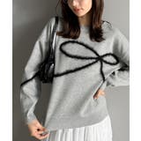 【mily bilet】ゆるっと可愛げ、ふわっと存在感。リボンフェザーコード刺繍… | Classical Elf  | 詳細画像12 