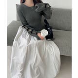 【mily bilet】袖リボン使いフェザーシャギーリブニット | Classical Elf  | 詳細画像11 