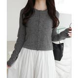 【mily bilet】アイレット柄くるみボタンニットカーディガン | Classical Elf | 詳細画像13