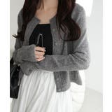 【mily bilet】アイレット柄くるみボタンニットカーディガン | Classical Elf | 詳細画像14